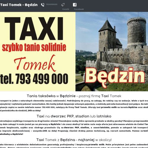 Taxi Tomek w Będzinie