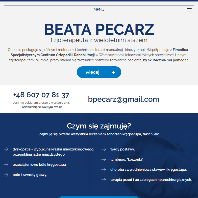 Rehabilitacja kręgosłupa szyjnego - Warszawa