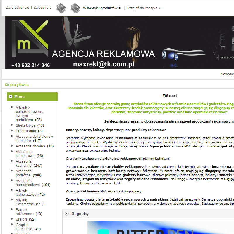 Artykuły reklamowe